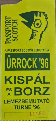 Kispál és a Borz koncertjegy 1996