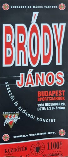 Bródy János koncertjegy 1994