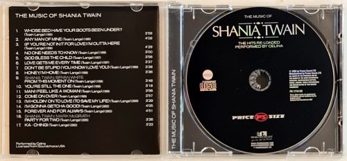 The music of Shania Twain by Celina zenei CD