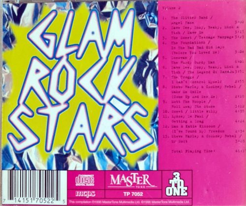 Glam Rock Stars Volume 3 zenei CD, 1996