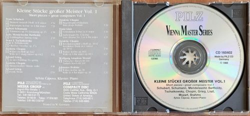 Vienna Master Series, Kleine Stucke Grober Meister, Vol. 1 zenei CD, 1990