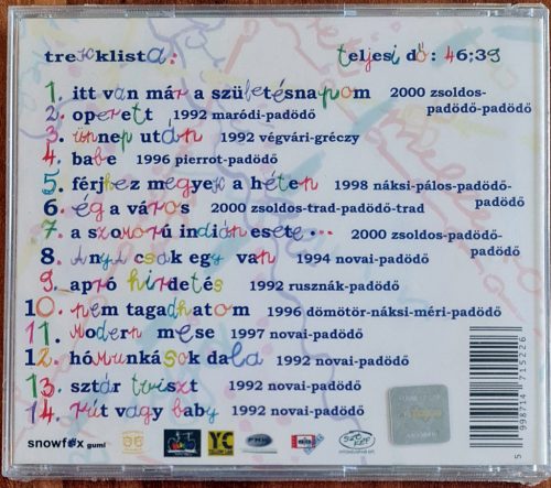 PaDöDö, Habár a hazai lemezeladás... bontatlan zenei CD, 2006