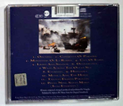 Vangelis 1492 Original Soundtrack zenei CD (1992)