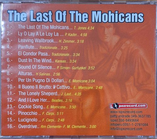 The Last of the Mohicans (Az utolsó mohikán) - filmzenei válogatás CD (2005) 