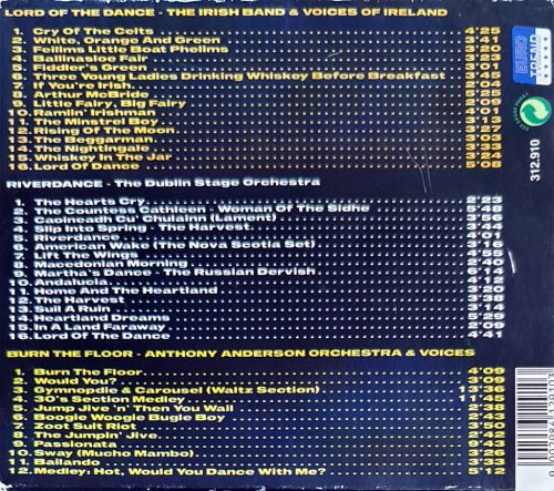 Burn the floor/ Riverdance / Lord of the dance tripla zenei CD (1997) 