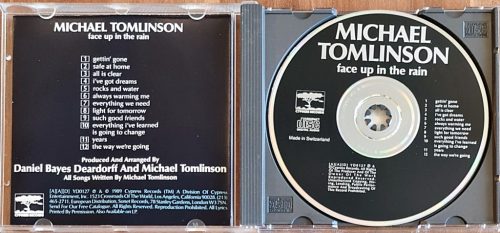 Michael Tomlinson, Face Up In The Rain zenei CD (1989)