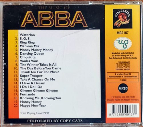Copy Cats, The Music Of Abba zenei CD (2003)