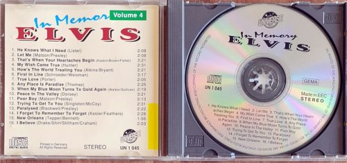 In Memory Elvis Presley vol 4 zenei CD