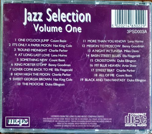 Jazz Selection Disc 1. zenei CD