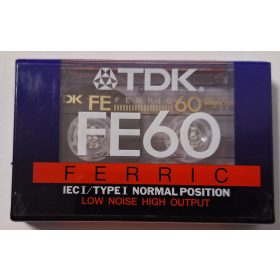 TDK FE 60 (Ferric) Perces magnókazetta, bontatlan