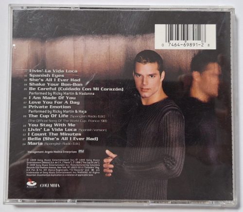 Ricky Martin featuring the hit single "Livin' La Vida Loca" zenei CD lemez 1999
