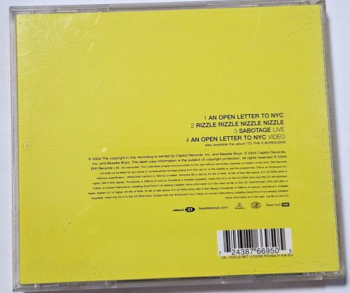 Beasti Boys An open letter to NYC zenei CD 2004