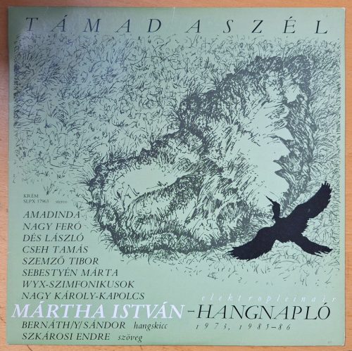 Mártha István Hangnapló (Támad a szél, Kapolcs riadó) 1973, 1985-1986 bakelit (LP) lemez