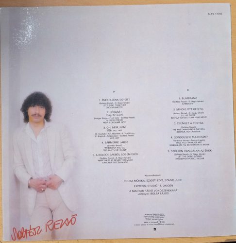 Soltész Rezső, Szóljon hangosan az Ének...zenei bakelit (LP) lemez