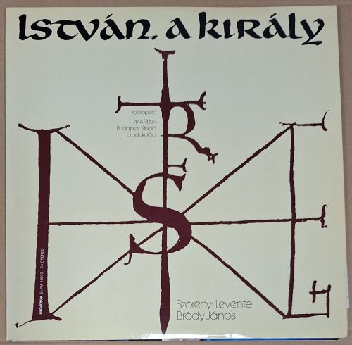 István a király duplalemez zenei bakelit lemez (1983) plakáttal és füzettel