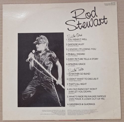 Rod Stewart  Contour zenei LP lemez 1982 (Pickwick England)