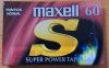 Maxell Super Power Tape 60 (IEC Type I. Normal EQ 120us) Perces magnókazetta, bontatlan