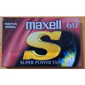   Maxell Super Power Tape 60 (IEC Type I. Normal EQ 120us) Perces magnókazetta, bontatlan