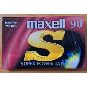   Maxell Super Power Tape 90 (IEC Type I. Normal EQ 120us) Perces magnókazetta, bontatlan