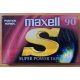 Maxell Super Power Tape 90 (IEC Type I. Normal EQ 120us) Perces magnókazetta, bontatlan