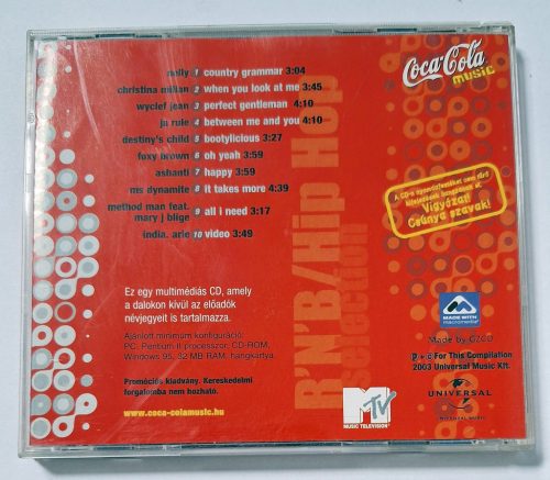 Coca Cola MTV selection R'N'B/Hip Hop zenei CD (2003)