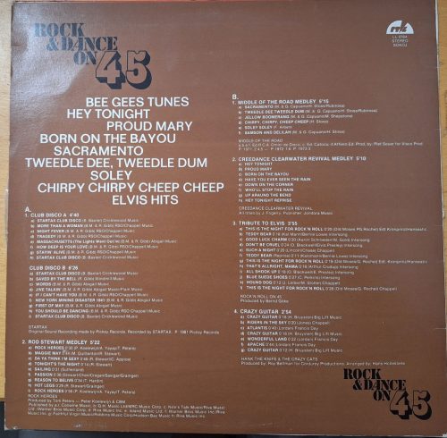 Rock & Dance on 45 zenei bakelit lemez