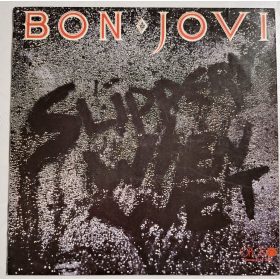   Bon Jovi Slippers when wet zenei Bakelit lemez (1986, Csehszlovákia)  VG+/EX
