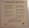 Cigánydalok (Gipsy Songs) Kovács Apollónia zenei bakelit lemet VG/EX