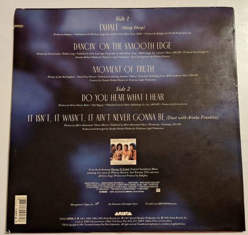 Whitney Houston Exhale OST (Shoop Shoop) zenei bakelit lemez VG/EX