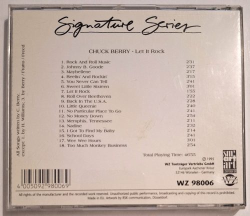 Chuck Berry Let it Rock zenei CD lemez 1995