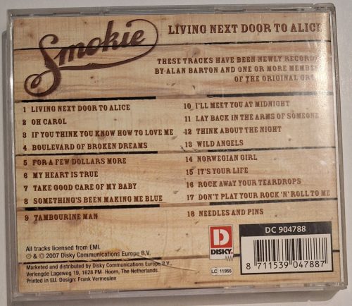 Smokie Living Next Door to Alice zenei CD lemez