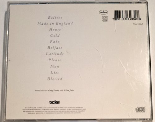 Elton John Made in England zenei CD lemez 1995