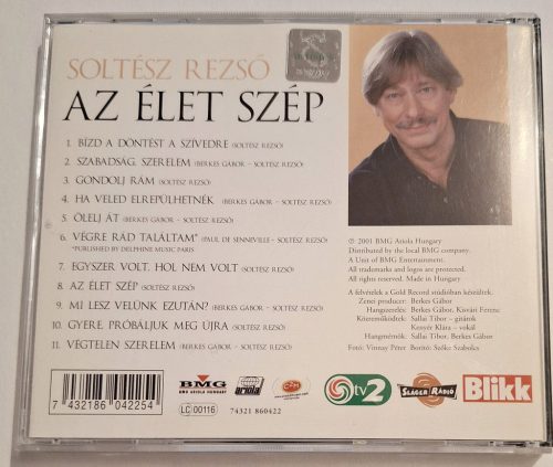 Soltész Rezső Az élet szép zenei CD lemez 2001
