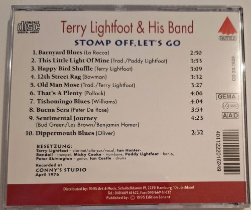 Terry Lightfoot & Hits Band - Stompoff, let's go! Zenei CD lemez 1995