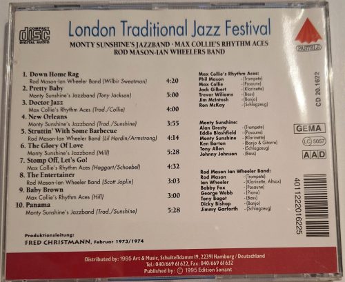 London Tradition Jazz Festival - Stompoff, let's go! Zenei CD lemez 1995