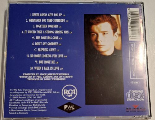 Rick Astley - Whenever You Need Somebody zenei CD lemez