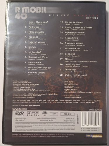 P.Mobil 40. Mobileum Koncert (Bozsik Stadion) 2009. Augusztus DVD lemez