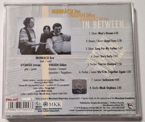 Munkácsi Bea, Virágh Gábor, Gyárfás István - In Beetween zenei CD lemez 2001