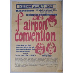   ORI. Kisstadion 1971.Máj 22. Angol Beat zenekar (Fairport Convention,Tolcsvayék,Trió,Dévényi)