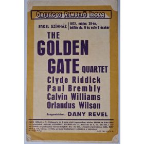   ORI. Erkel Színház 1972.Máj.29 Villamplakát (Golden Gate Quartet,Clyde Riddick,Dany Revel)