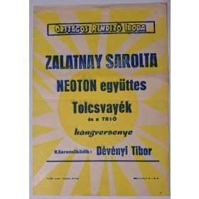   ORI. Villamosplakát (1971) Zalatnay Sarolta, Neoton, Tolcsvayék, Dévényi Tibor)