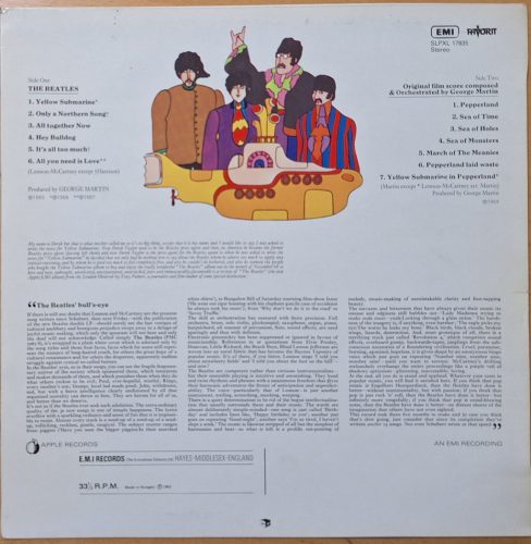 The Beatles Yellow Submarine LP zenei bakelit lemez (Favorit,Hungary)
