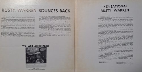 Rusty Warren - Bounces Back zenei dupla LP lemez