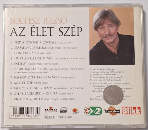 Soltész Rezső Az élet szép zenei CD album (Soltész Rezső aláírásával  (2001)