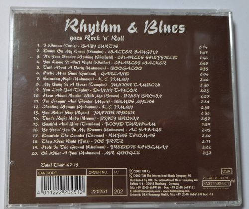 Rythm & Blues goes Rock 'n' Roll (Vol 11.) zenei CD Lemez 2002