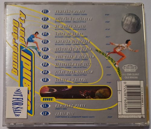 Szandi Bumeráng party zenei CD lemez, dedikált Biem/Artisjus 1996