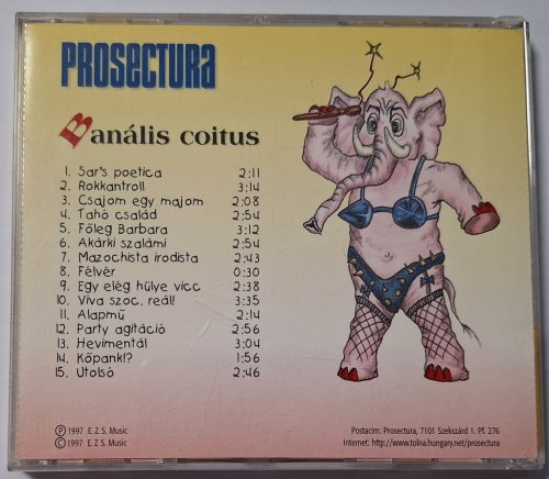 Prosectura - Banális Coitus zenei CD E.Z.S Music 1997